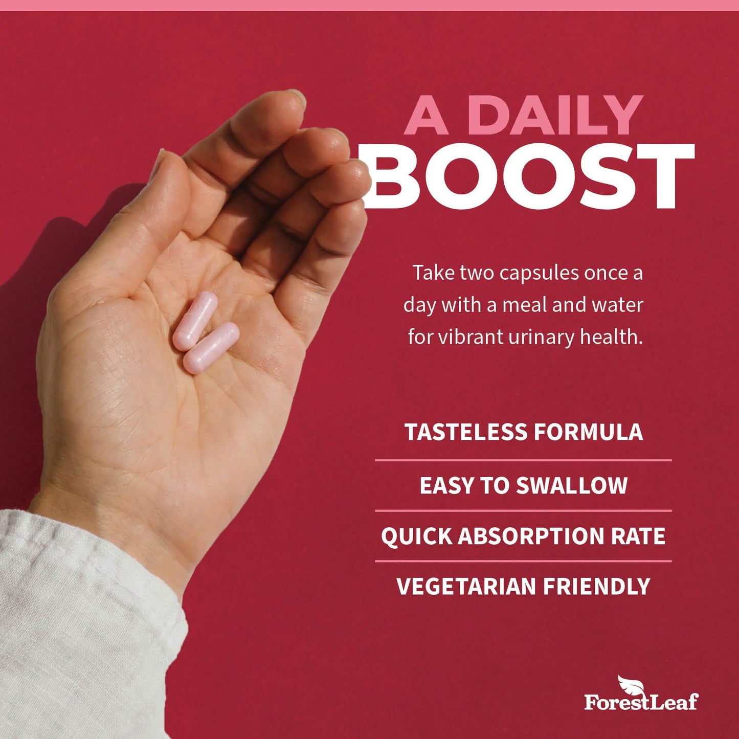 Pre-Order | Arrives in 5–10 Days – ForestLeaf D Mannose 1000mg Capsules - D-Mannose with Cranberry, Hibiscus & VIT C, Urinary Tract Health for Women and Men, DMannose Pills for UTI, Urinary Health & Bladder Support 120 Capsules