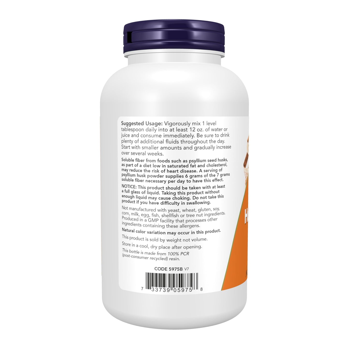Pre-Order | Arrives in 5–10 Days – NOW Foods Supplements, Psyllium Husk Powder, Non-GMO Project Verified, Soluble Fiber, 12-Ounce