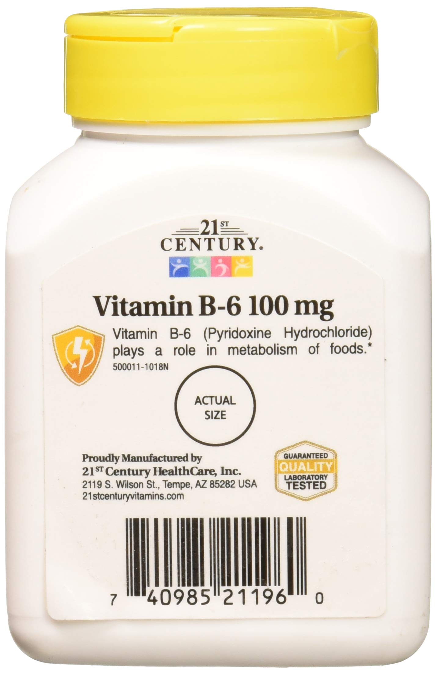 Pre-Order | Arrives in 5–10 Days – 21st Century Vitamin B-6 100 Mg, 110 Count