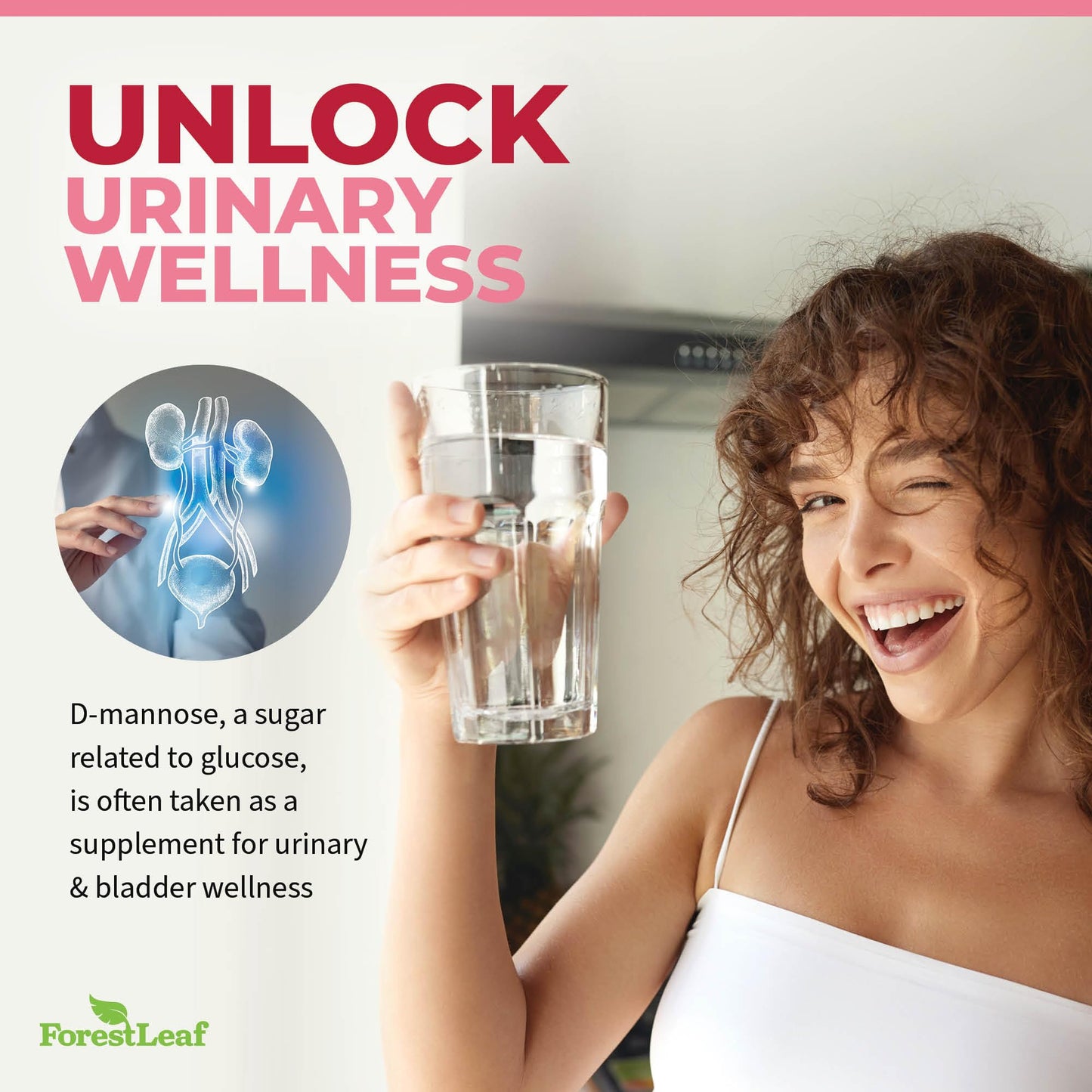 Pre-Order | Arrives in 5–10 Days – ForestLeaf D Mannose 1000mg Capsules - D-Mannose with Cranberry, Hibiscus & VIT C, Urinary Tract Health for Women and Men, Organic DMannose Pills for UTI, Urinary Health & Bladder Support 60 Capsules