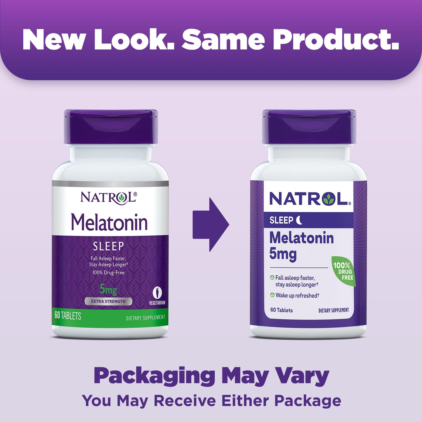 Pre-Order | Arrives in 5–10 Days – Natrol Melatonin 5 mg, Dietary Supplement for Restful Sleep, Sleep Supplements for Adults, 60 Melatonin Tablets, 60 Day Supply