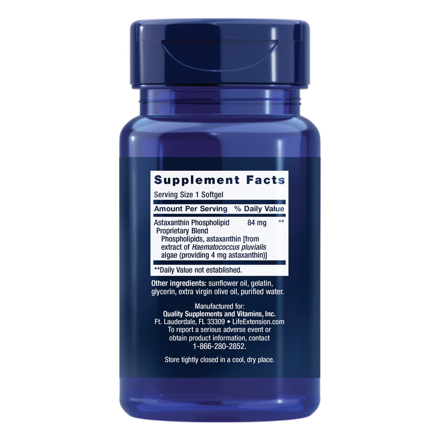 Pre-Order | Arrives in 5–10 Days – Life Extension Astaxanthin with Phospholipids 4 mg - For Eye & Heart Health + Metabolic & Cardiovascular Health - Supports Inflammatory & Immune Response - Gluten Free, Non-GMO - 30 Softgels