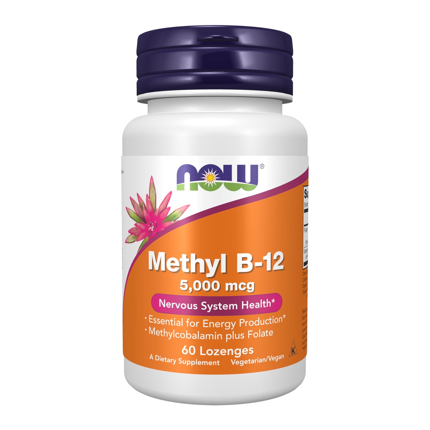 Pre-Order | Arrives in 5–10 Days – NOW Foods Supplements, Methyl B-12 (Methylcobalamin) 5,000 mcg, Nervous System Health*, 60 Lozenges