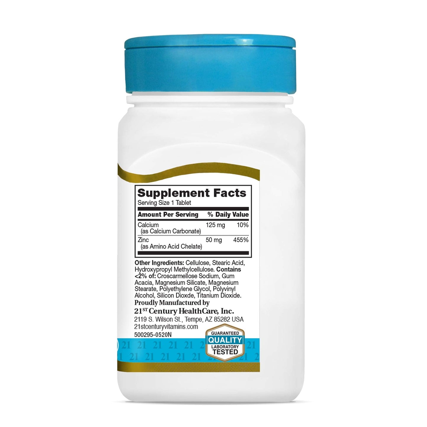 Pre-Order | Arrives in 5–10 Days – 21st Century Zinc 50 Mg (Chelated) Tablets, 110 Count (Pack of 1)