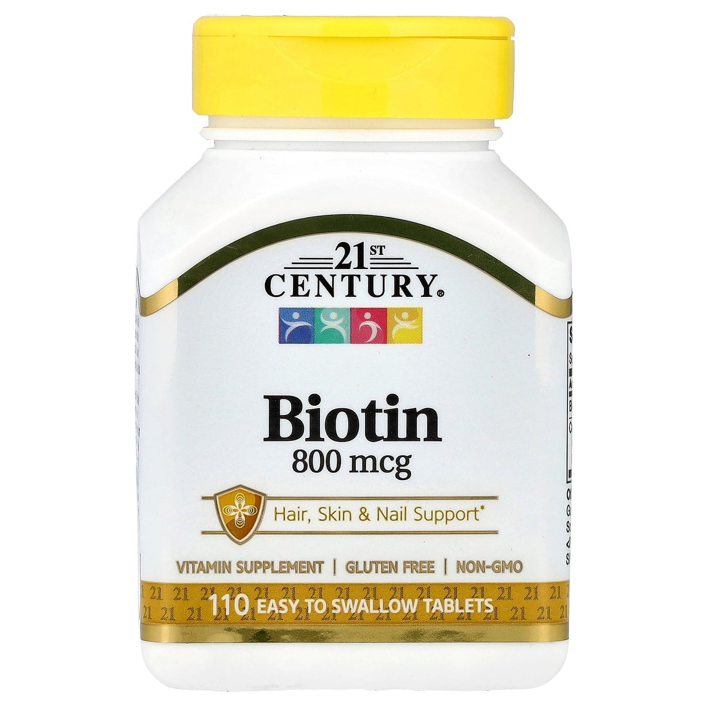 Pre-Order | Arrives in 5–10 Days – 21st Century Biotin 800 mcg - 110 Tablets