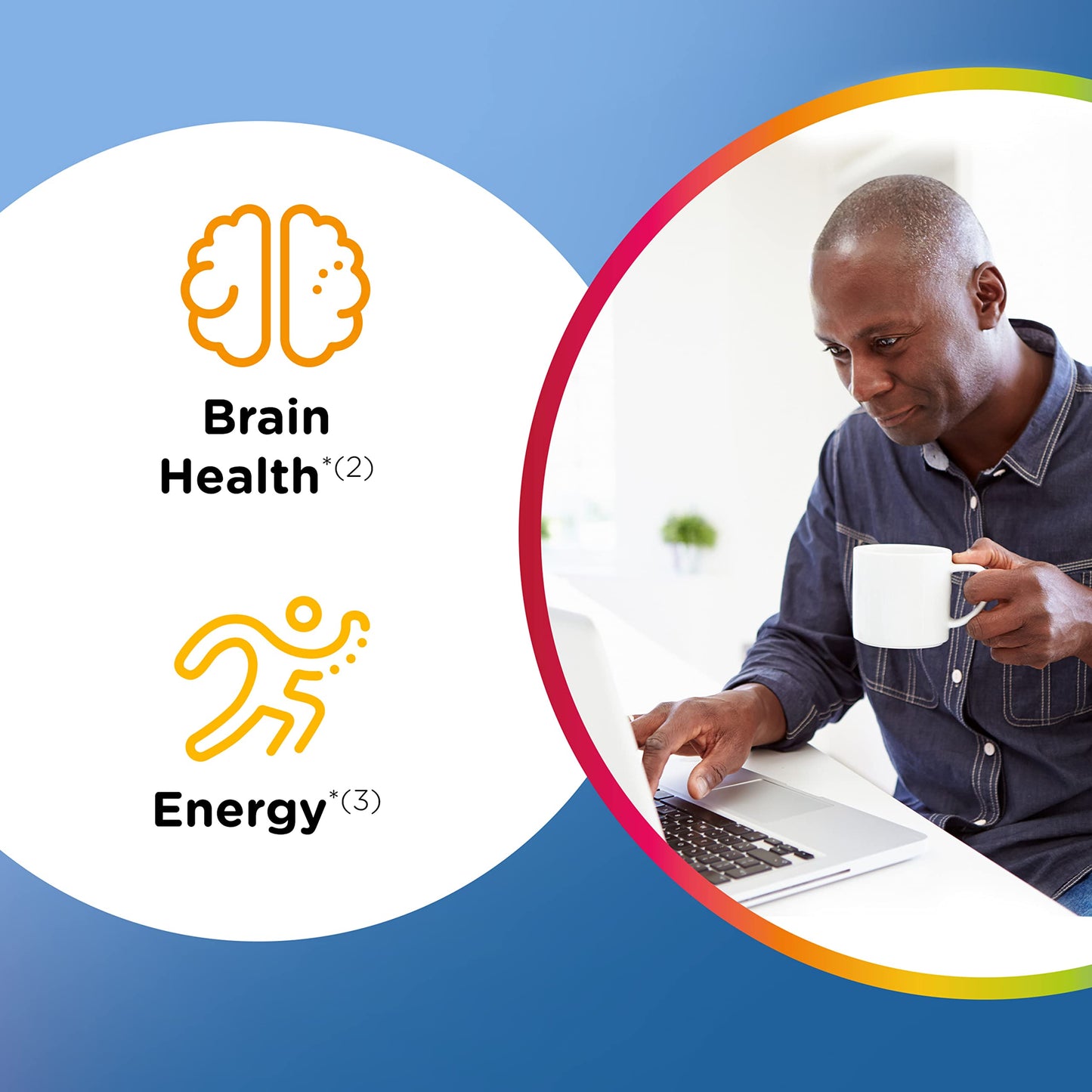 Pre-Order | Arrives in 5–10 Days – Centrum MultiGummies Multi+ Dual Action Mental Focus Adult Multivitamin with Caffeine from Green Tea, Supports Mental Focus, Attention and Alertness, Lemon/Orange Flavors - 90 Count