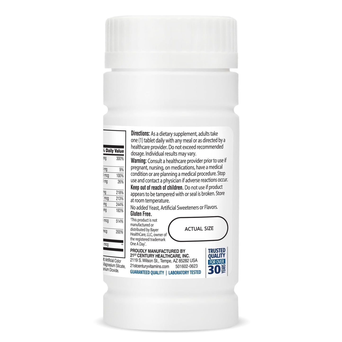 Pre-Order | Arrives in 5–10 Days – 21st Century One Daily Men's 50+ Tablets, 100 Count