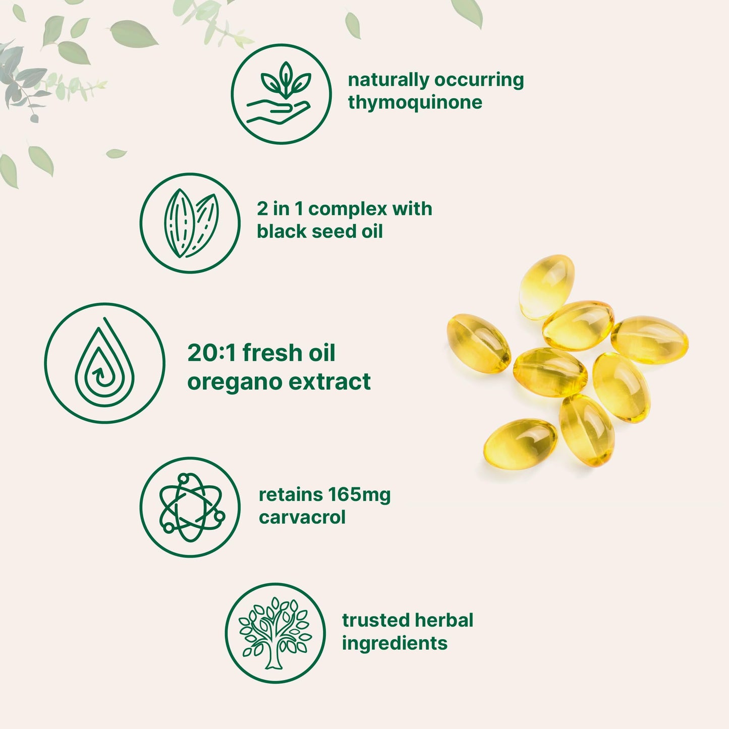 Pre-Order | Arrives in 5–10 Days – Micro Ingredients Oil of Oregano, 300 Softgel | Oregano Oil with Black Seed Oil, 4X Strength Carvacrol & Thymoquinone | Plant Based, Non-GMO | Antioxidant & Immune Support