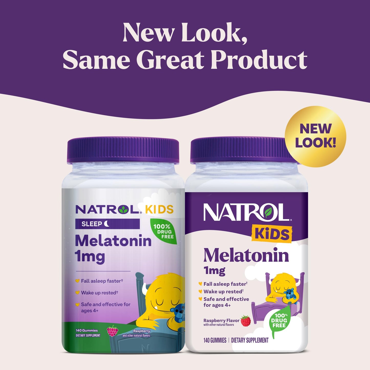 Pre-Order | Arrives in 5–10 Days – Natrol Kids Melatonin 1 mg, Dietary Supplement for Restful Sleep, Melatonin Gummies for Kids, 140 Raspberry-Flavored Gummies, Up to a 140 Day Supply