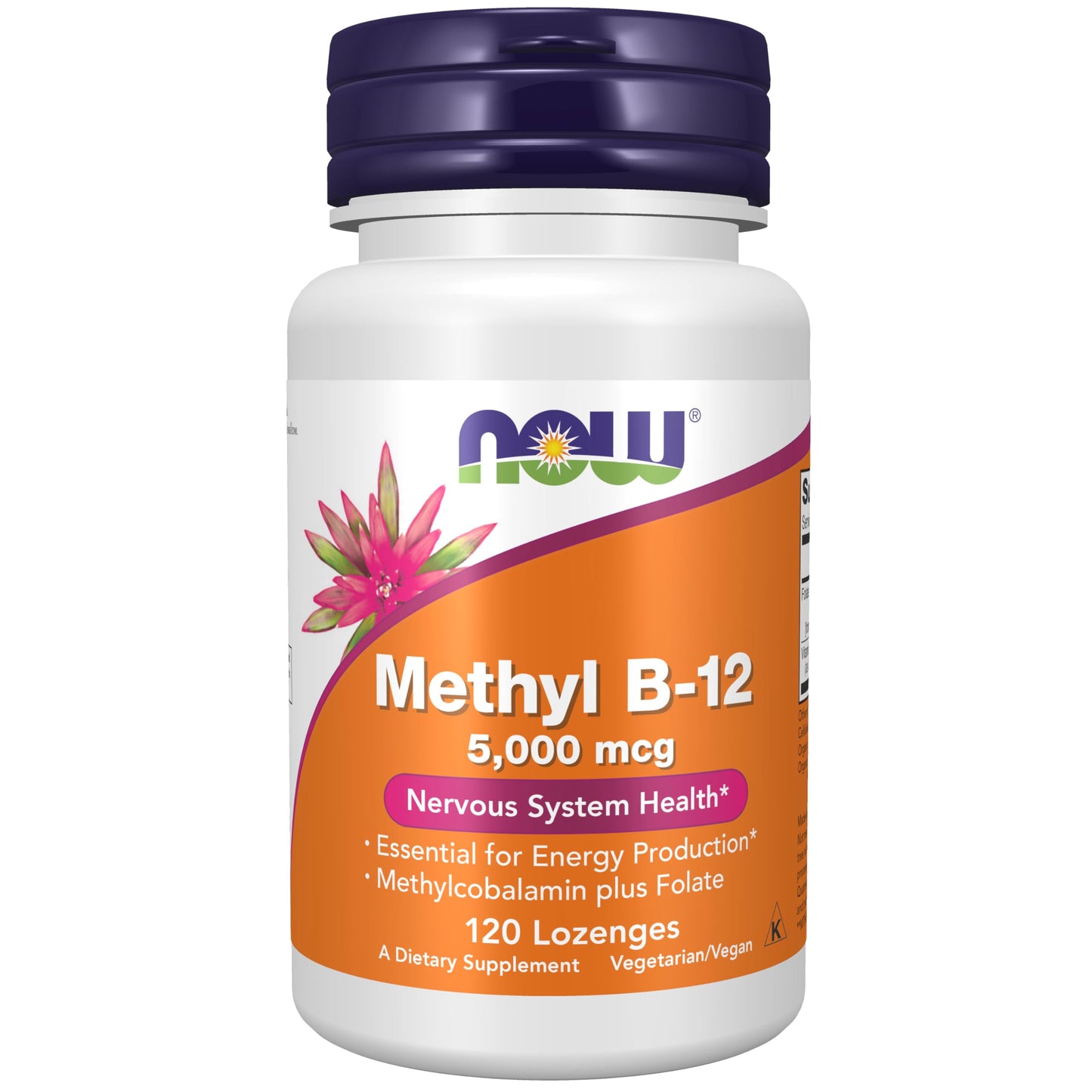 Pre-Order | Arrives in 5–10 Days – NOW Foods Supplements, Methyl B-12 (Methylcobalamin) 5,000 mcg, Nervous System Health*, 120 Lozenges