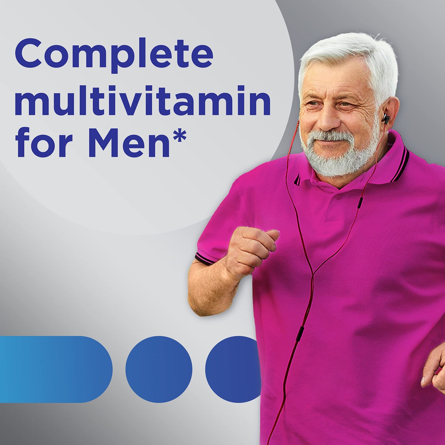 Pre-Order | Arrives in 5–10 Days – Centrum Silver Men's 50+ Multivitamin with Vitamin D3, B-Vitamins, Zinc for Memory and Cognition - 200 Tablets