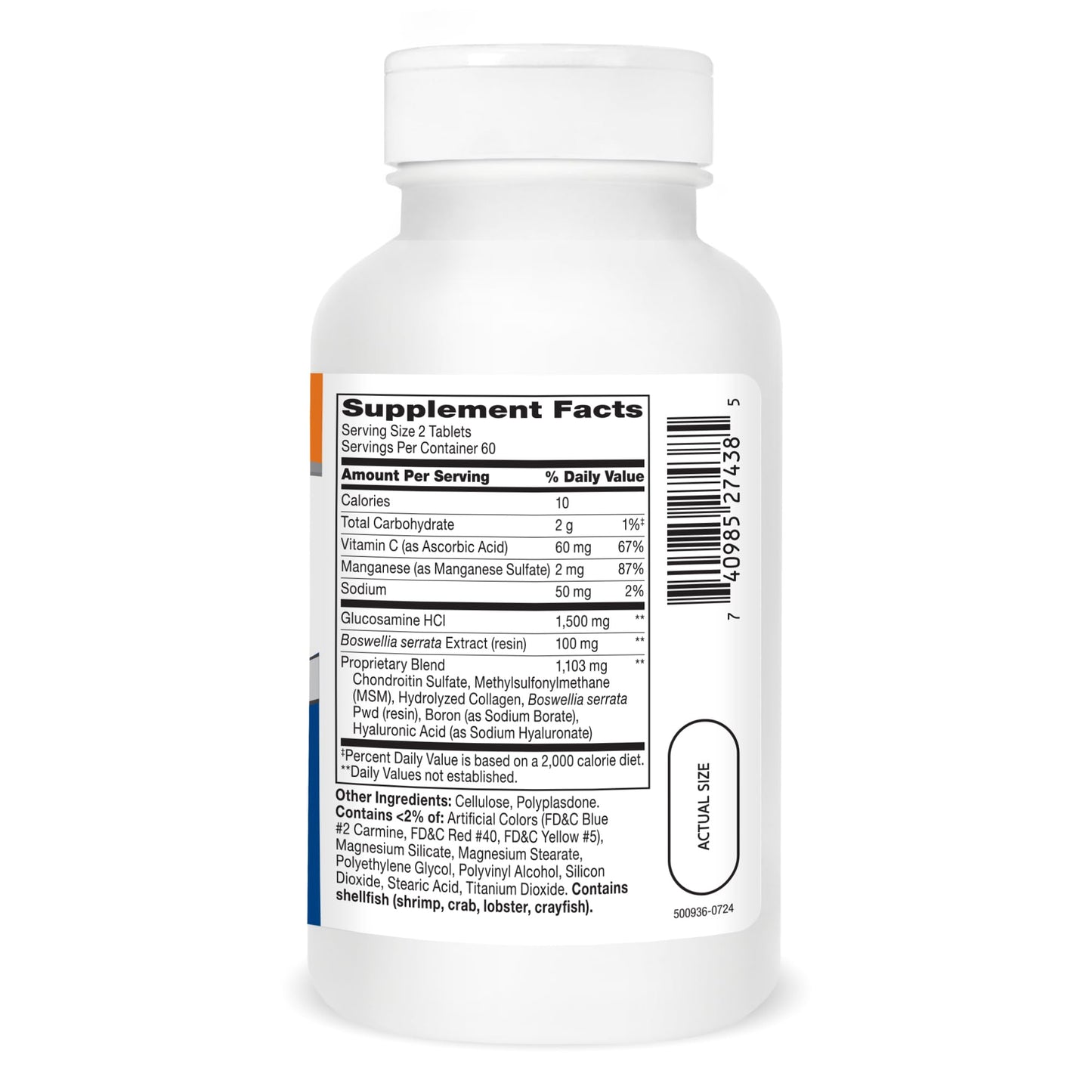 Pre-Order | Arrives in 5–10 Days – 21st Century Glucosamine Chondroitin Complex Plus MSM Advanced Triple Strength Tablets, 120 Count (27438)