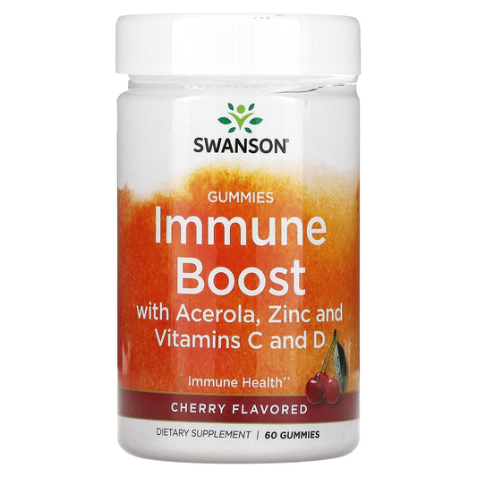 Pre-Order | Arrives in 5–10 Days – Swanson
Immune Boost with Acerola, Zinc and Vitamin C and D, Cherry, 60 Gummies