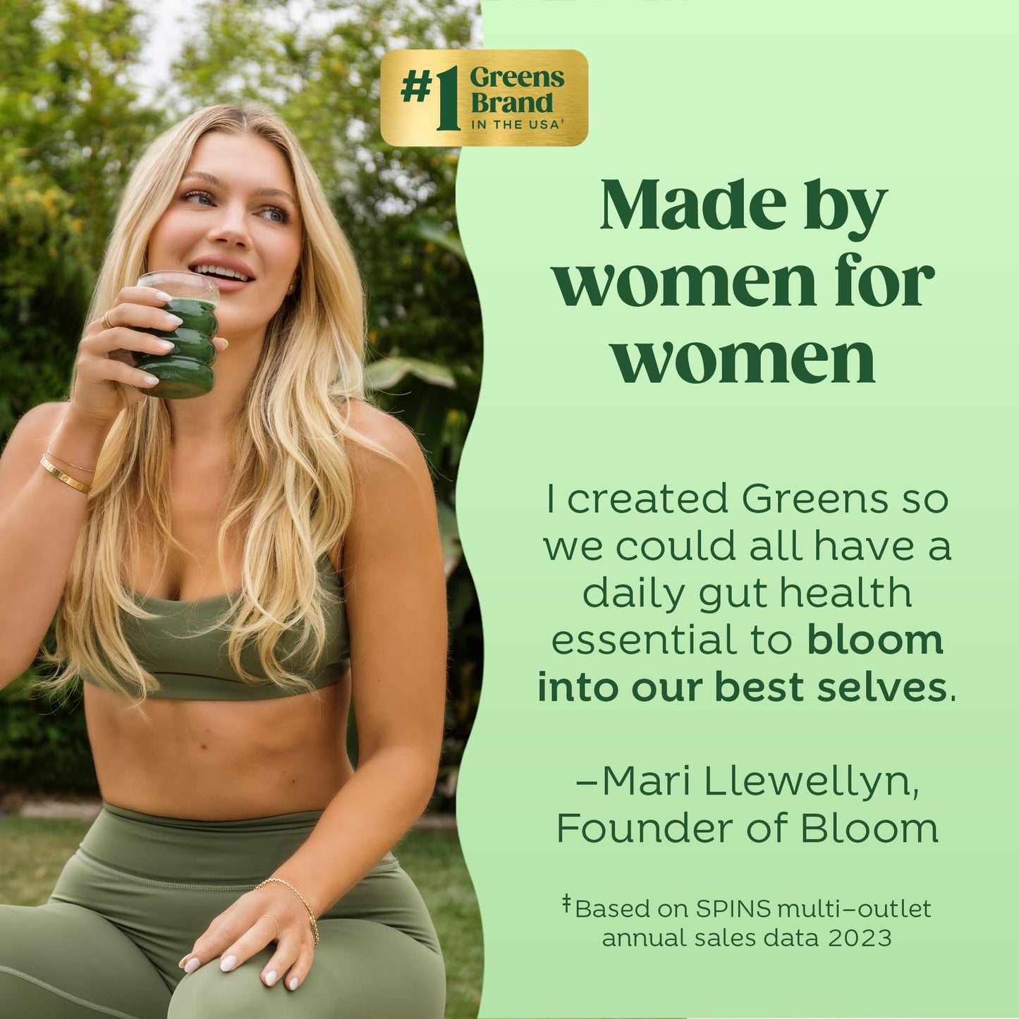 Pre-Order | Arrives in 5–10 Days – 
Bloom Nutrition Superfood Greens Powder, Digestive Enzymes with Probiotics and Prebiotics, Gut Health, Bloating Relief for Women, Chlorella, Green Juice Mix with Beet Root Powder, 25 SVG, Apple Cider