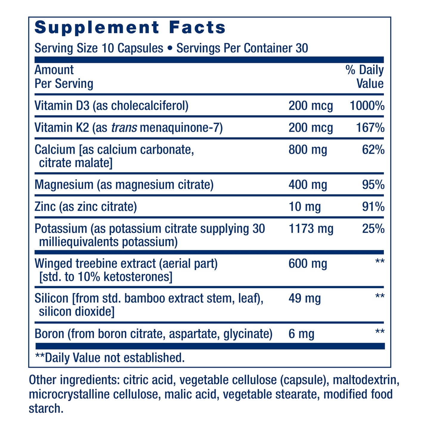Pre-Order | Arrives in 5–10 Days – Life Extension Dr. Strum's Intensive Bone Formula, Cissus quadrangularis, Calcium, Vitamin D3, K2, Magnesium, zinc, Potassium, Boron, Bone Health Support Formula, Gluten Free, Non-GMO, 300 Capsules