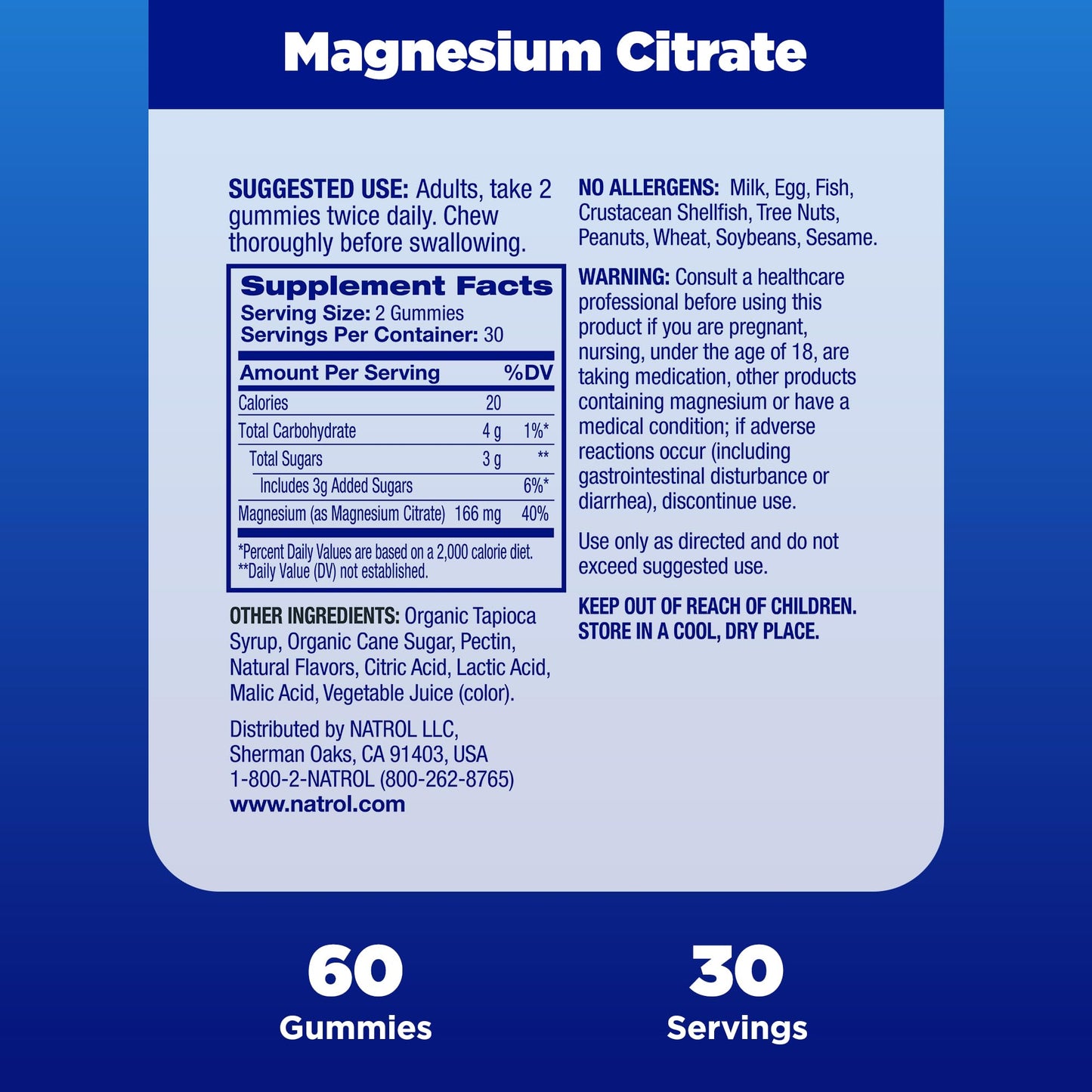 Pre-Order | Arrives in 5–10 Days – Natrol Mood + Stress Magnesium Citrate 330mg, Dietary Supplement for Mood and Occasional Stress Support, 60 Raspberry-Flavored Gummies, 15-Day Supply