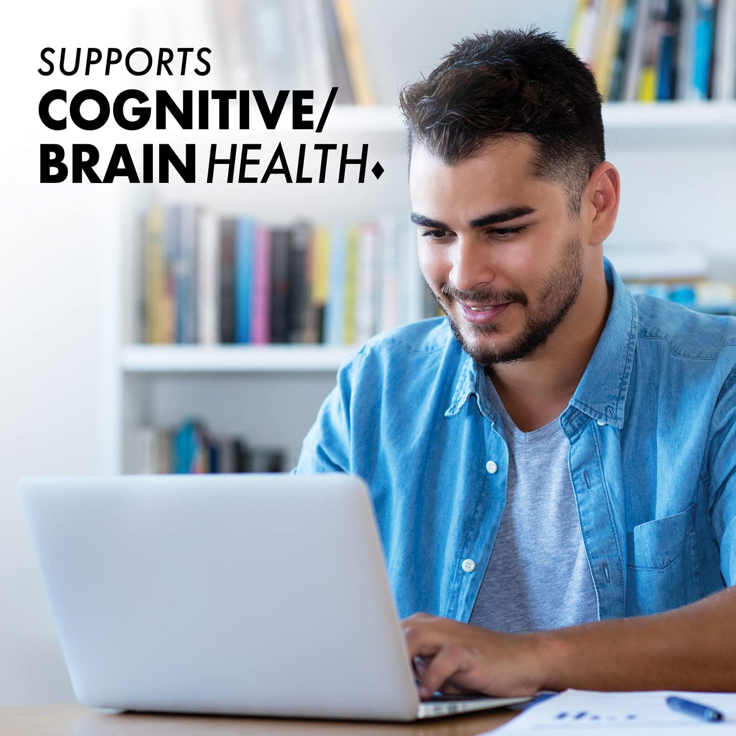 Pre-Order | Arrives in 5–10 Days – Bluebonnet Nutrition Omega-3 Brain Formula Natural Wild Caught Triglyceride Form DHA 860 mg EPA 120 mg - Highly Concentrated Cognitive Health & Wellness Support Supplement - Gluten-Free - 60 Softgels