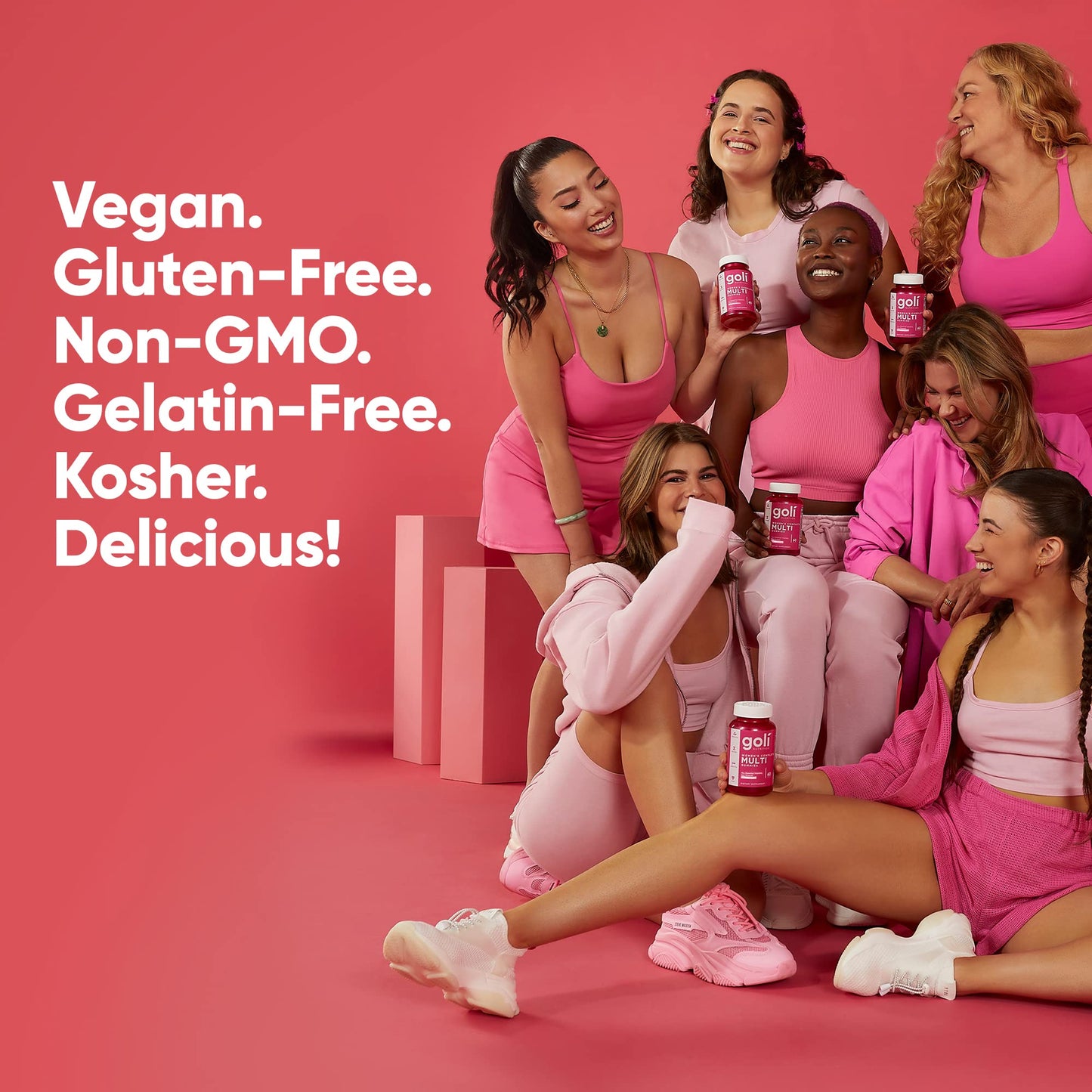 Pre-Order | Arrives in 5–10 Days – 
Goli Women’s Multivitamin Gummies - 60 Count - All 13 Essential Vitamins, and Key Minerals - Kosher, Gluten-Free, Vegan, and Non-GMO.