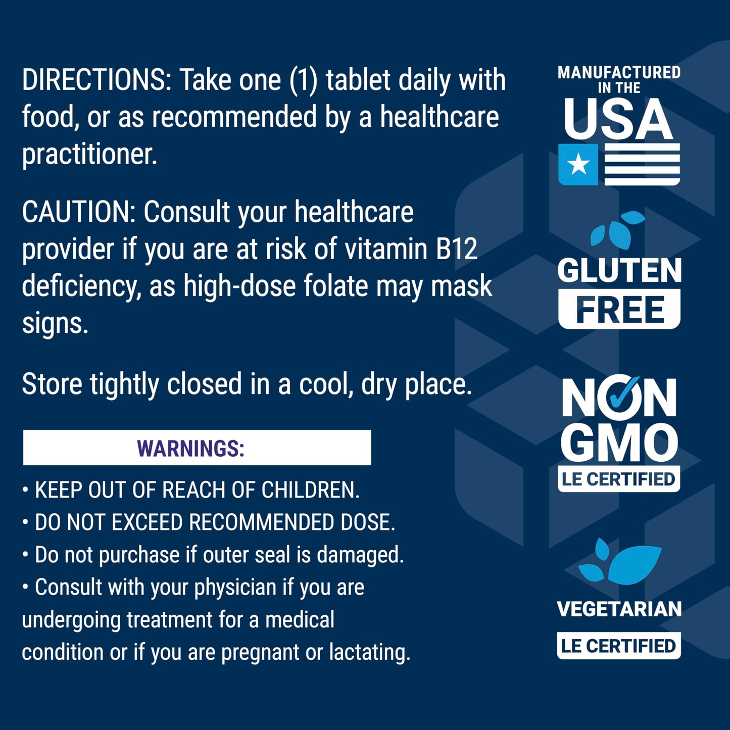 Pre-Order | Arrives in 5–10 Days – Life Extension High Potency Optimized Folate – L-methylfolate – Folic Acid, 8500 mcg DFE – Heart & Brain Support, Healthy Homocysteine Levels – Gluten-Free, Non-GMO, Vegetarian – 30 Tablets