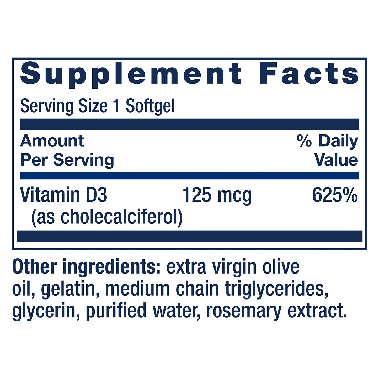 Pre-Order | Arrives in 5–10 Days – Life Extension Vitamin D3 125 mcg (5000 IU), Bone Health, Brain Performance, Immune System Support, Gluten-Free, Non-GMO, Once Daily, Two-Month Supply, 60 Softgels
