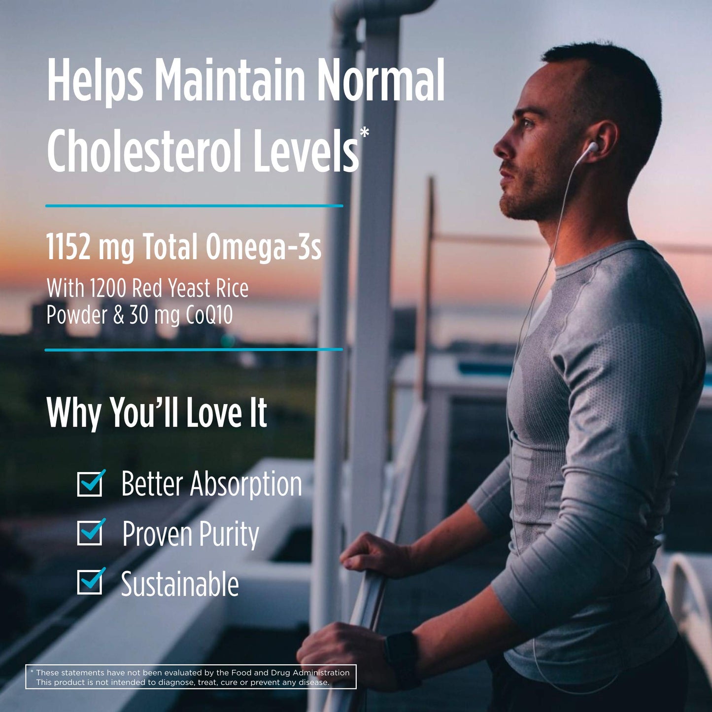 Pre-Order | Arrives in 5–10 Days – Nordic Naturals Cholesterol Support, Lemon - 60 Soft Gels - 975 Omega-3 + Red Yeast Rice & CoQ10 - Normal Cholesterol, Antioxidant Support - EPA & DHA - Non-GMO - 20 Servings