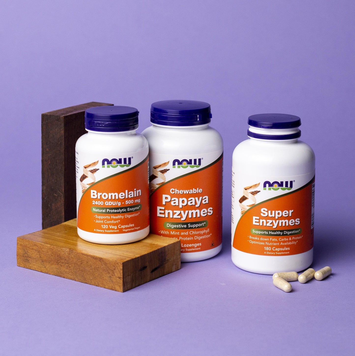 Pre-Order | Arrives in 5–10 Days – NOW Foods Supplements, Papaya Enzyme with Mint and Chlorophyll, Digestive Support*, 360 Chewable Lozenges