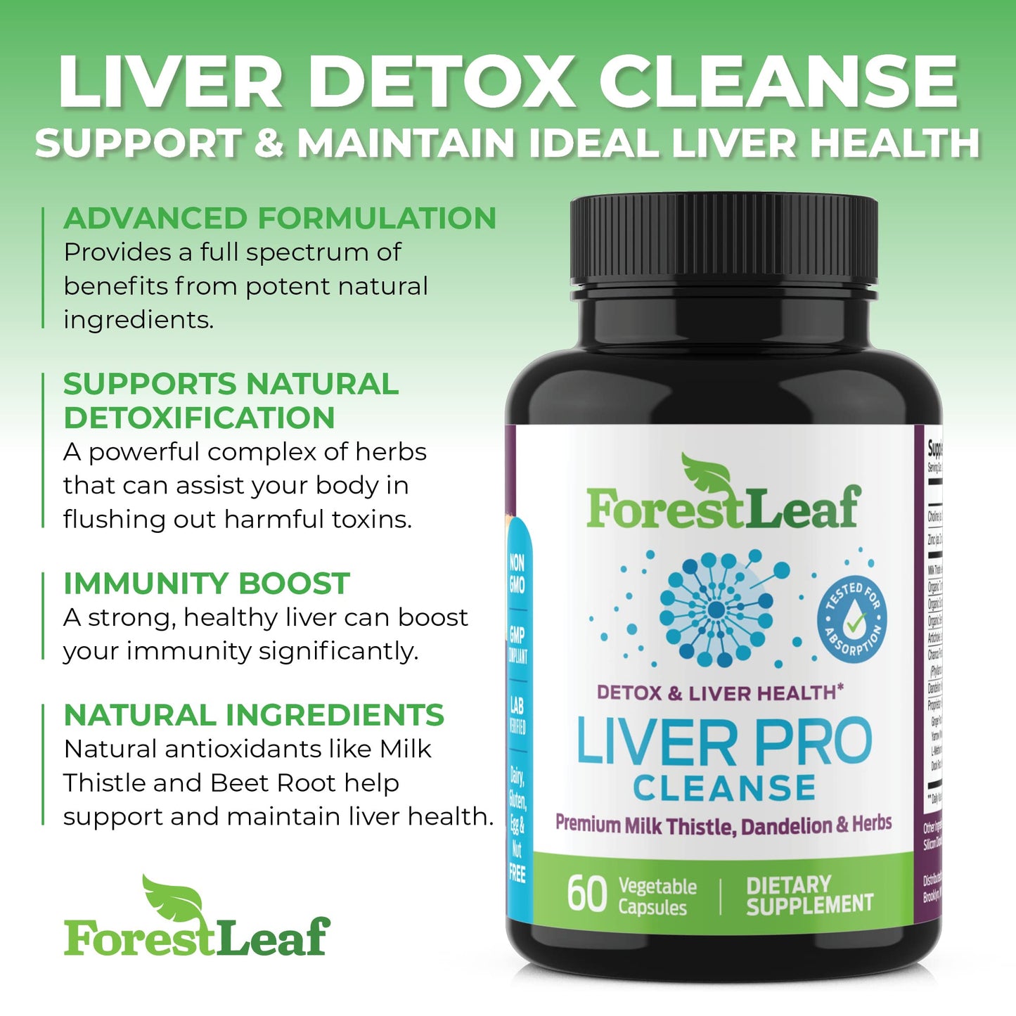 Pre-Order | Arrives in 5–10 Days – Liver Cleanse Detox & Repair - Fatty Liver Repair Detox Complex Supplement w/Choline, Zinc, Milk Thistle, Dandelion Root, Turmeric, Burdock, Artichoke - Liver Support Supplement | 60 Caps