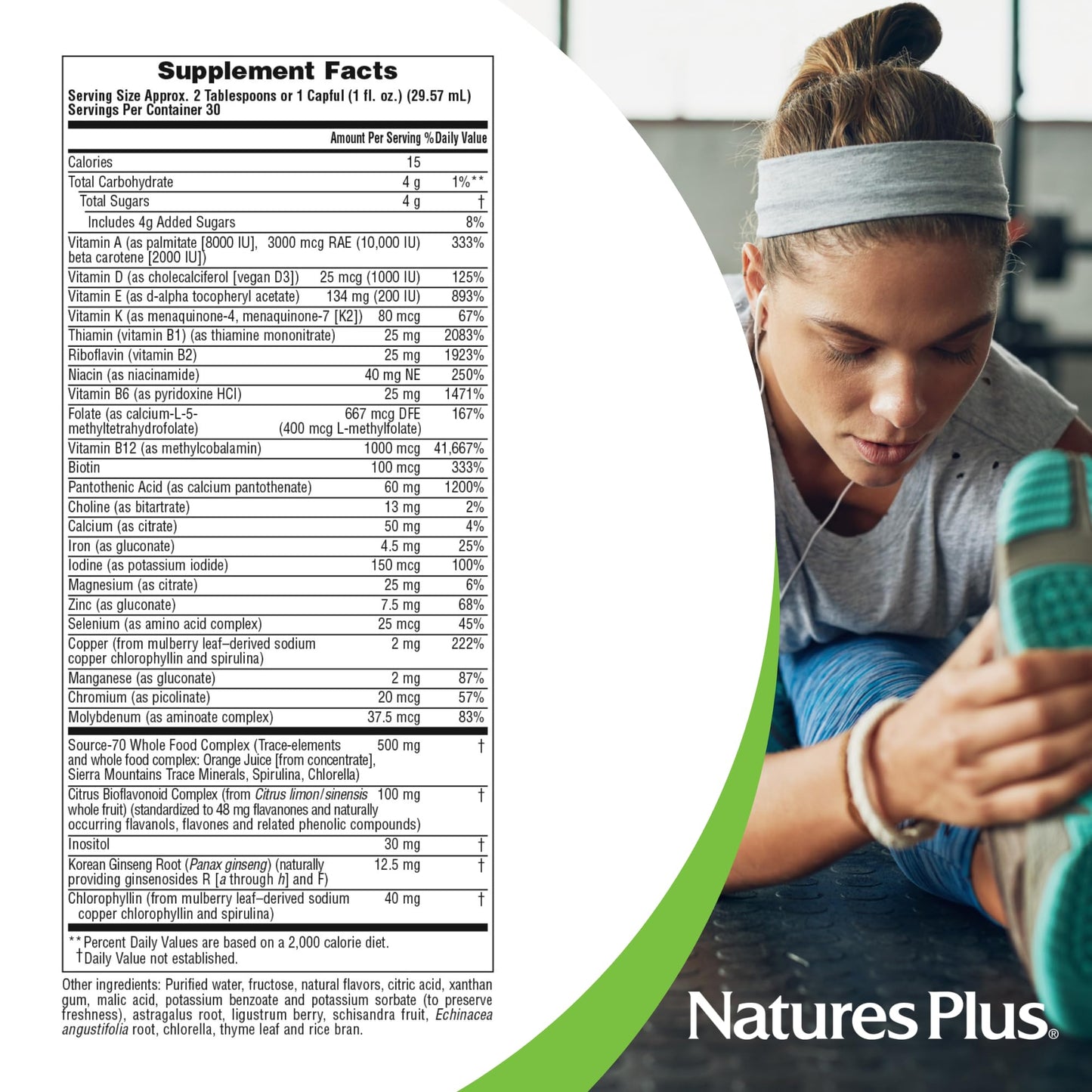 Pre-Order | Arrives in 5–10 Days – Natures Plus Source of Life Liquid, Tropical Fruit - 30 fl oz - Multivitamin & Mineral Supplement - Gluten Free, Vegetarian - 30 Servings