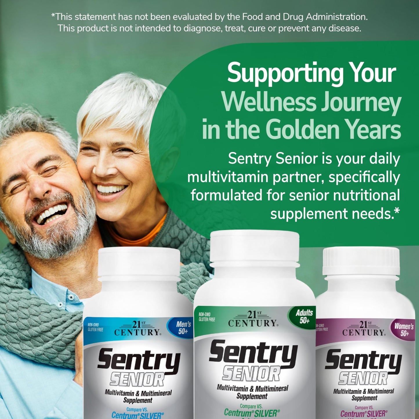 Pre-Order | Arrives in 5–10 Days – 21st Century Sentry Senior Tablets, 265 Count