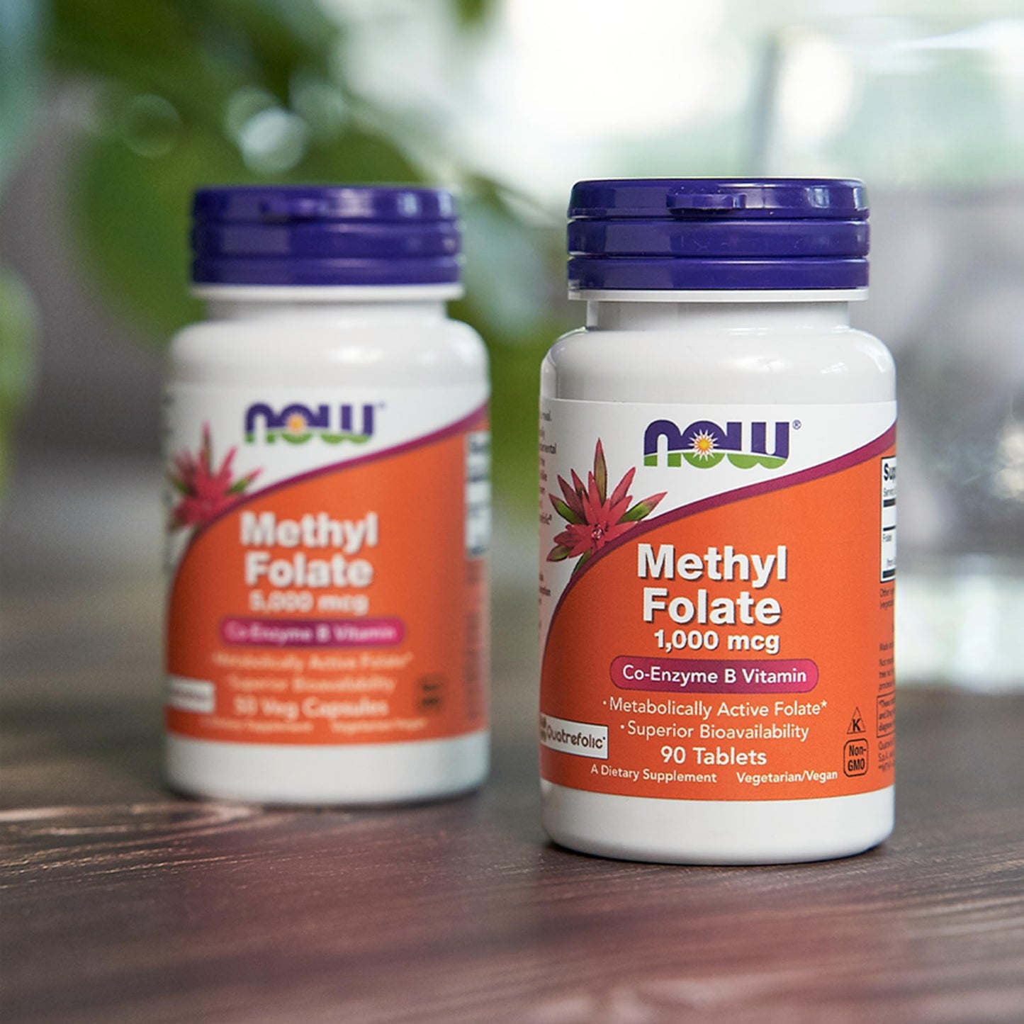Pre-Order | Arrives in 5–10 Days – NOW Foods Supplements, Methyl Folate 1,000 mcg, Metabolically Active Folate*, Co-Enzyme B Vitamin, 90 Tablets