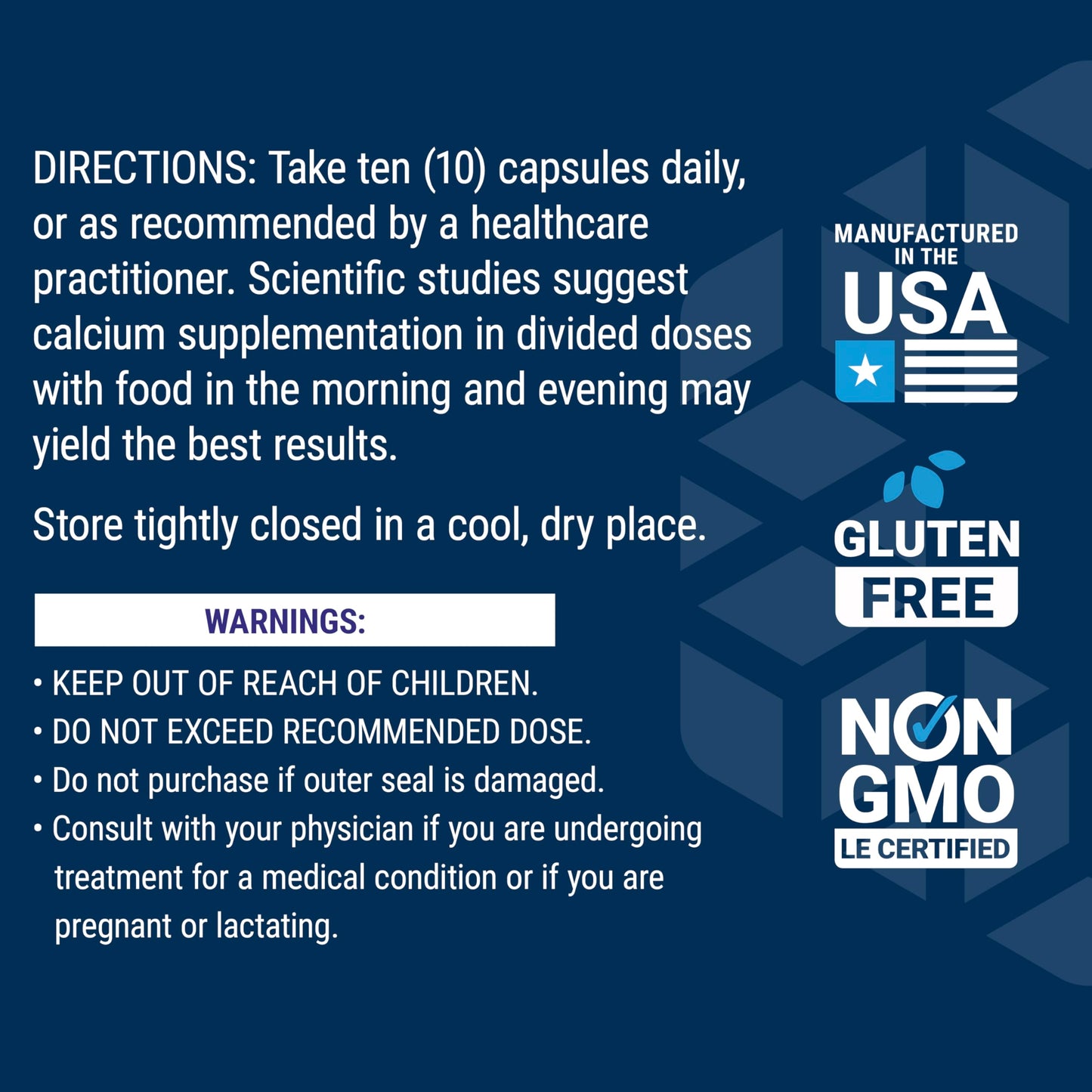 Pre-Order | Arrives in 5–10 Days – Life Extension Dr. Strum's Intensive Bone Formula, Cissus quadrangularis, Calcium, Vitamin D3, K2, Magnesium, zinc, Potassium, Boron, Bone Health Support Formula, Gluten Free, Non-GMO, 300 Capsules