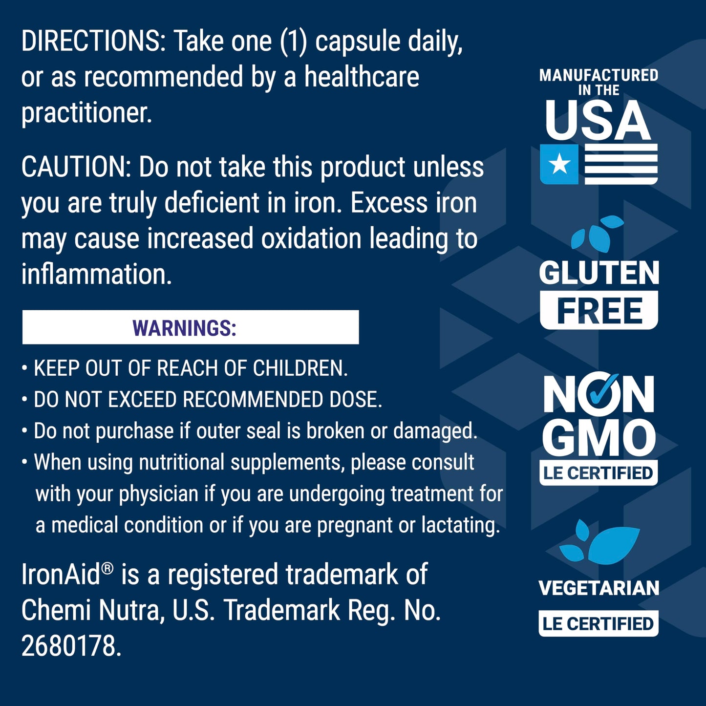 Pre-Order | Arrives in 5–10 Days – Life Extension Iron Protein Plus, Iron Protein succinylate, absorbable Iron Supplement for Whole-Body Health, Non-GMO, Gluten-Free, Vegetarian, 100 Capsules