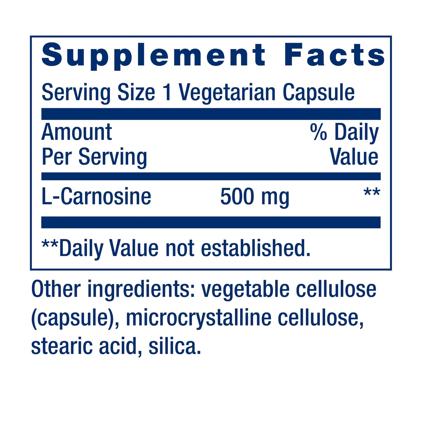 Pre-Order | Arrives in 5–10 Days – Life Extension Carnosine, Healthy Aging, Exercise Recovery, Gluten-Free, Non-GMO, Vegetarian, 60 Capsules