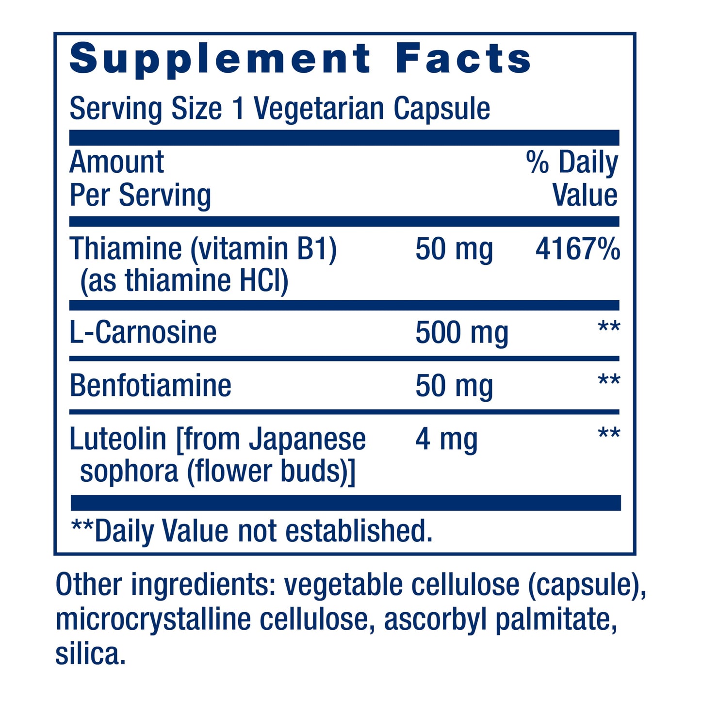 Pre-Order | Arrives in 5–10 Days – Life Extension Super Carnosine 500mg - For Muscle Recovery - L-Carnosine Supplement with Benfotiamine, Vitamin B1, Luteolin For Healthy Aging - Non-GMO, Gluten-Free - 60 Vegetarian Capsules