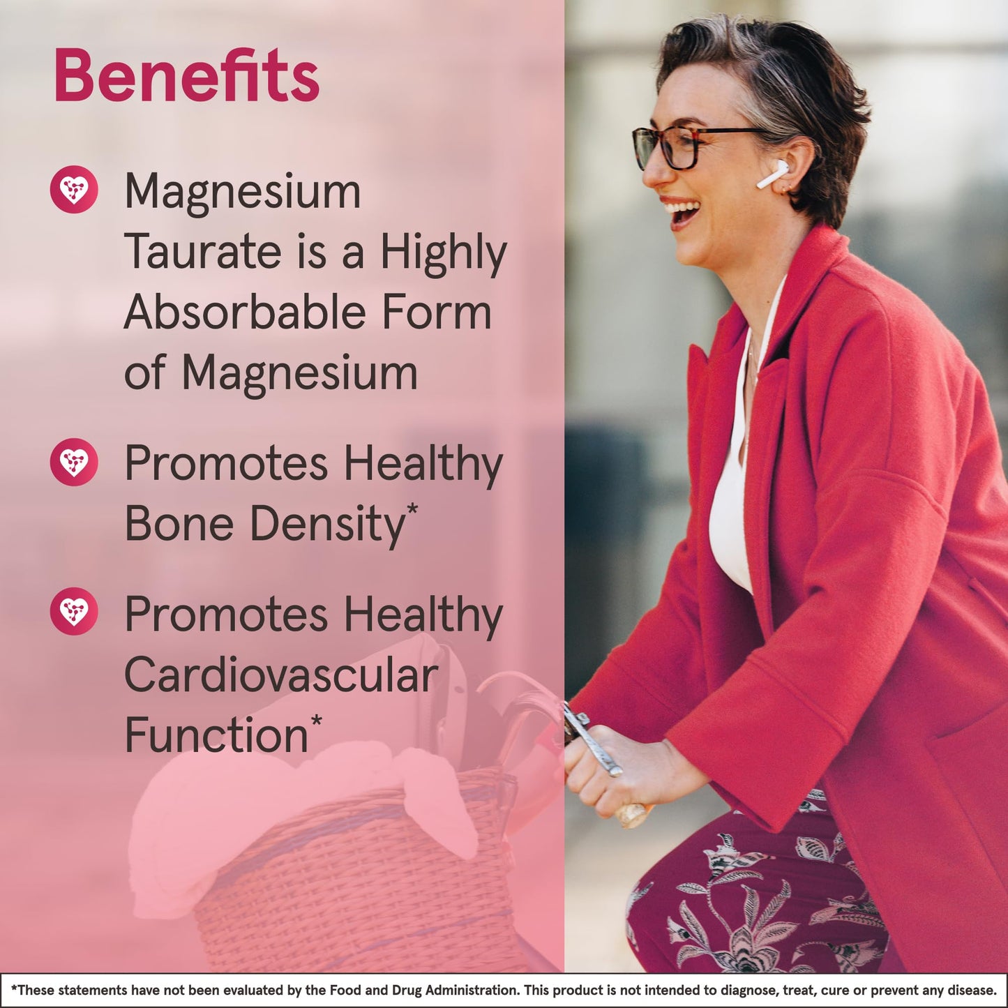 Pre-Order | Arrives in 5–10 Days – Jarrow Formulas Magnesium Taurate, Dietary Supplement, Supports Cardio and Bone Health, 300 mg per Servings, 90 Veggie Capsules, Up to a 30 Day Supply