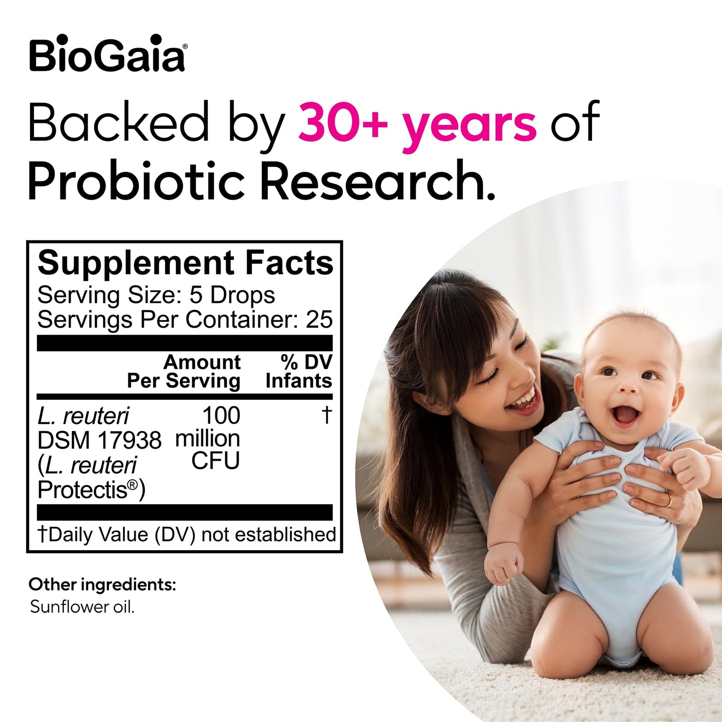 Pre-Order | Arrives in 5–10 Days – BioGaia Protectis Baby Probiotic Drops | Baby Essentials for Colic & Gas Relief | Safe for Newborns | Ease Crying, Fussing, Colic, Gas, Spit-ups & Constipation | No Dairy, Soy & Gluten | 5mL