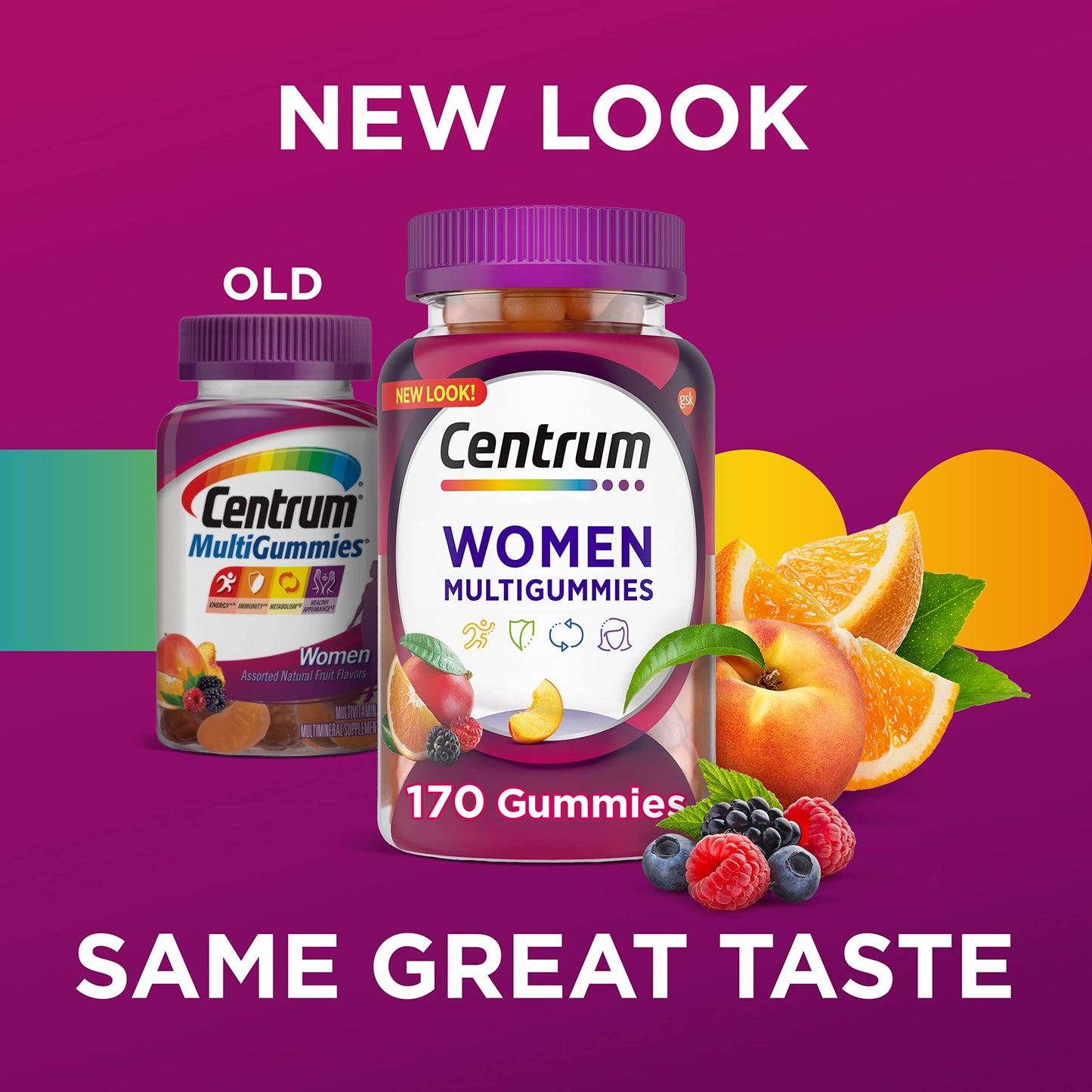 Pre-Order | Arrives in 5–10 Days – Centrum MultiGummies Gummy Multivitamin for Women, Multivitamin/Multimineral Supplement with Vitamin D3, B Vitamins and Antioxidants, Assorted Fruit Flavor - 170 Count