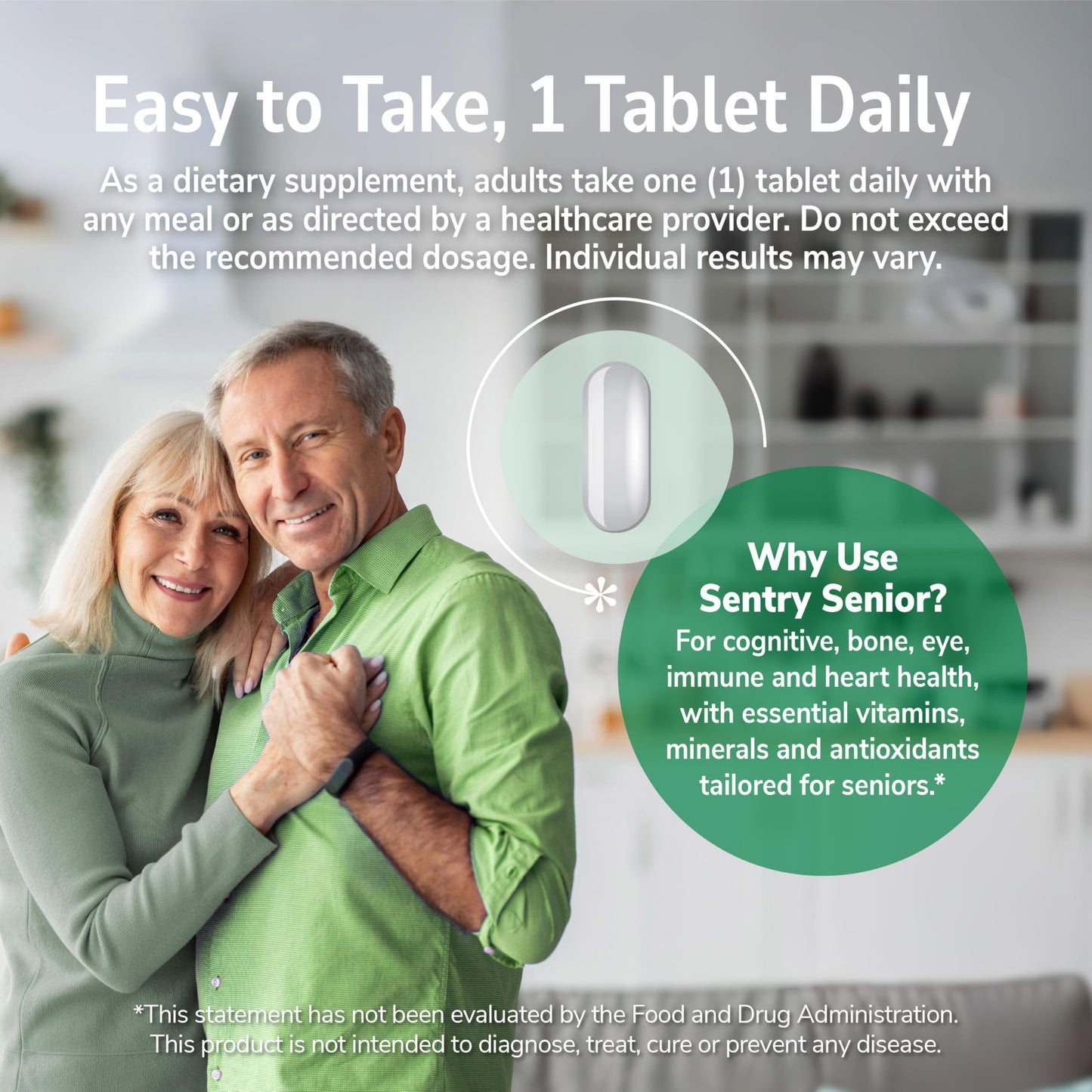 Pre-Order | Arrives in 5–10 Days – 21st Century Sentry Senior Tablets, 265 Count