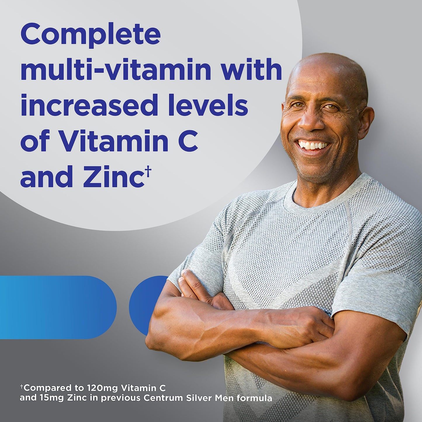 Pre-Order | Arrives in 5–10 Days – Centrum Silver Men's 50+ Multivitamin with Vitamin D3, B-Vitamins, Zinc for Memory and Cognition - 200 Tablets