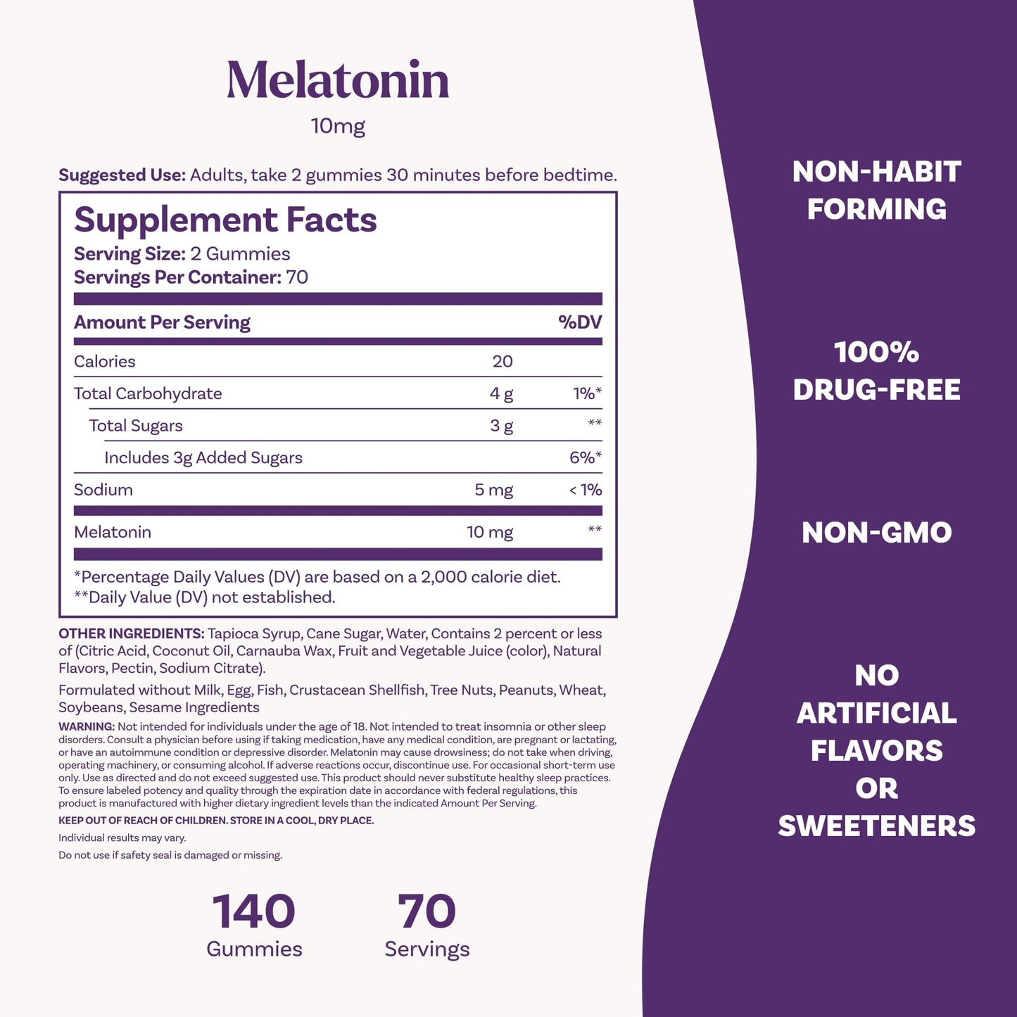 Pre-Order | Arrives in 5–10 Days – Natrol Melatonin Gummies, Sleep Support for Adults, Melatonin 10 mg, 140 Strawberry-Flavored, Up to 70 Days