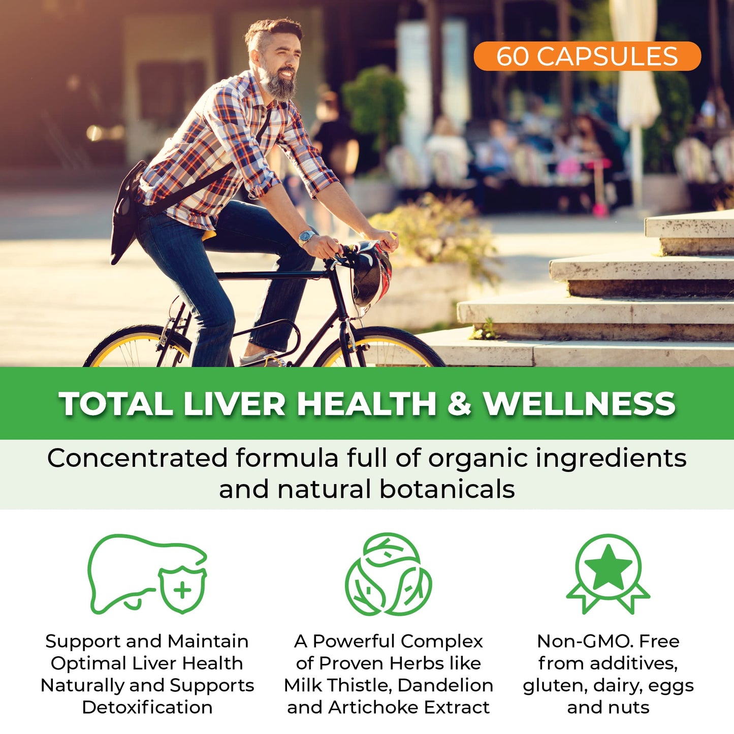 Pre-Order | Arrives in 5–10 Days – Liver Cleanse Detox & Repair - Fatty Liver Repair Detox Complex Supplement w/Choline, Zinc, Milk Thistle, Dandelion Root, Turmeric, Burdock, Artichoke - Liver Support Supplement | 60 Caps