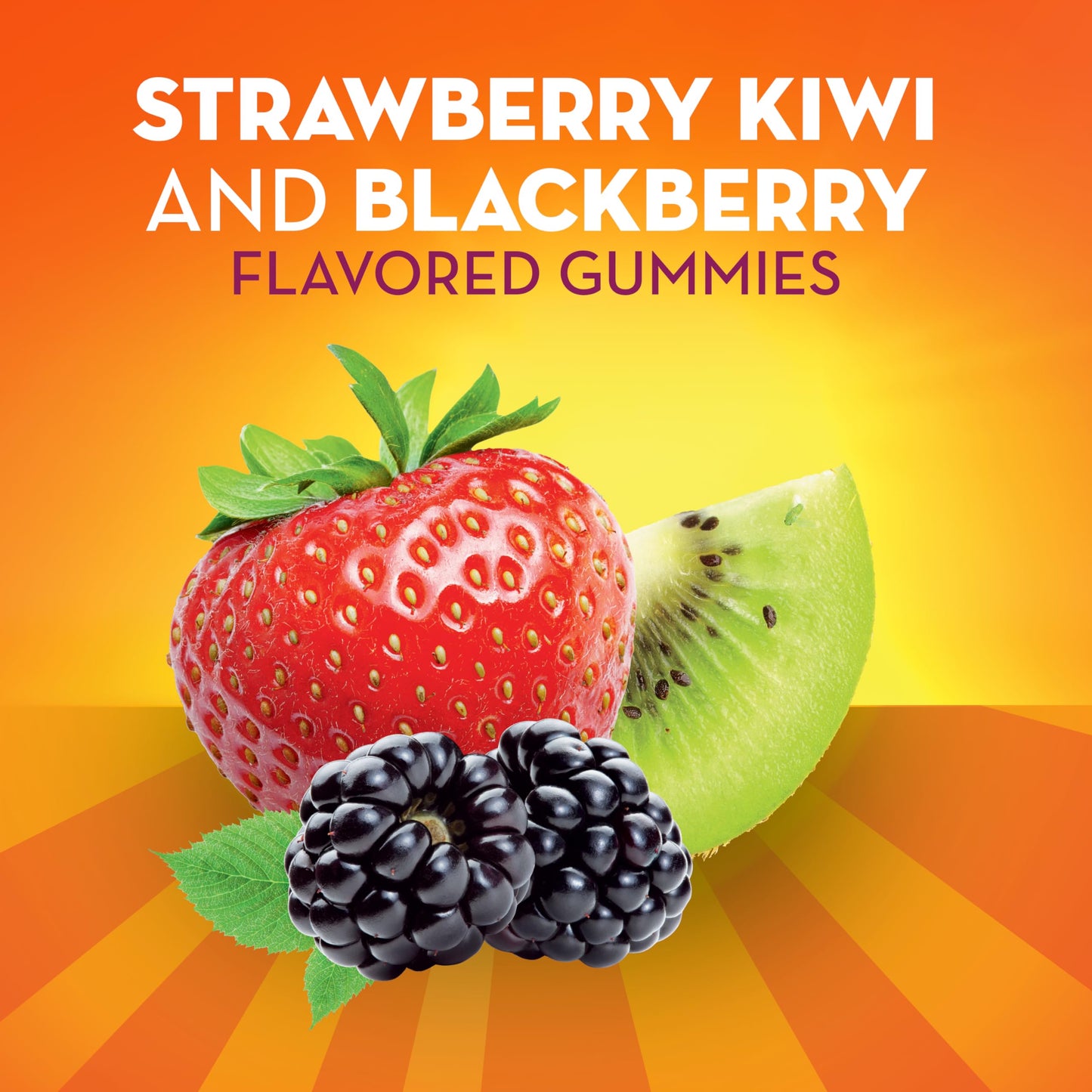 Pre-Order | Arrives in 5–10 Days – Metamucil Fiber Supplement Gummies with Probiotics for Bloating Relief, No Sugar Added Strawberry Kiwi BlackBerry Flavors, 5g Prebiotic Plant Based Fiber Blend, 90 Count
