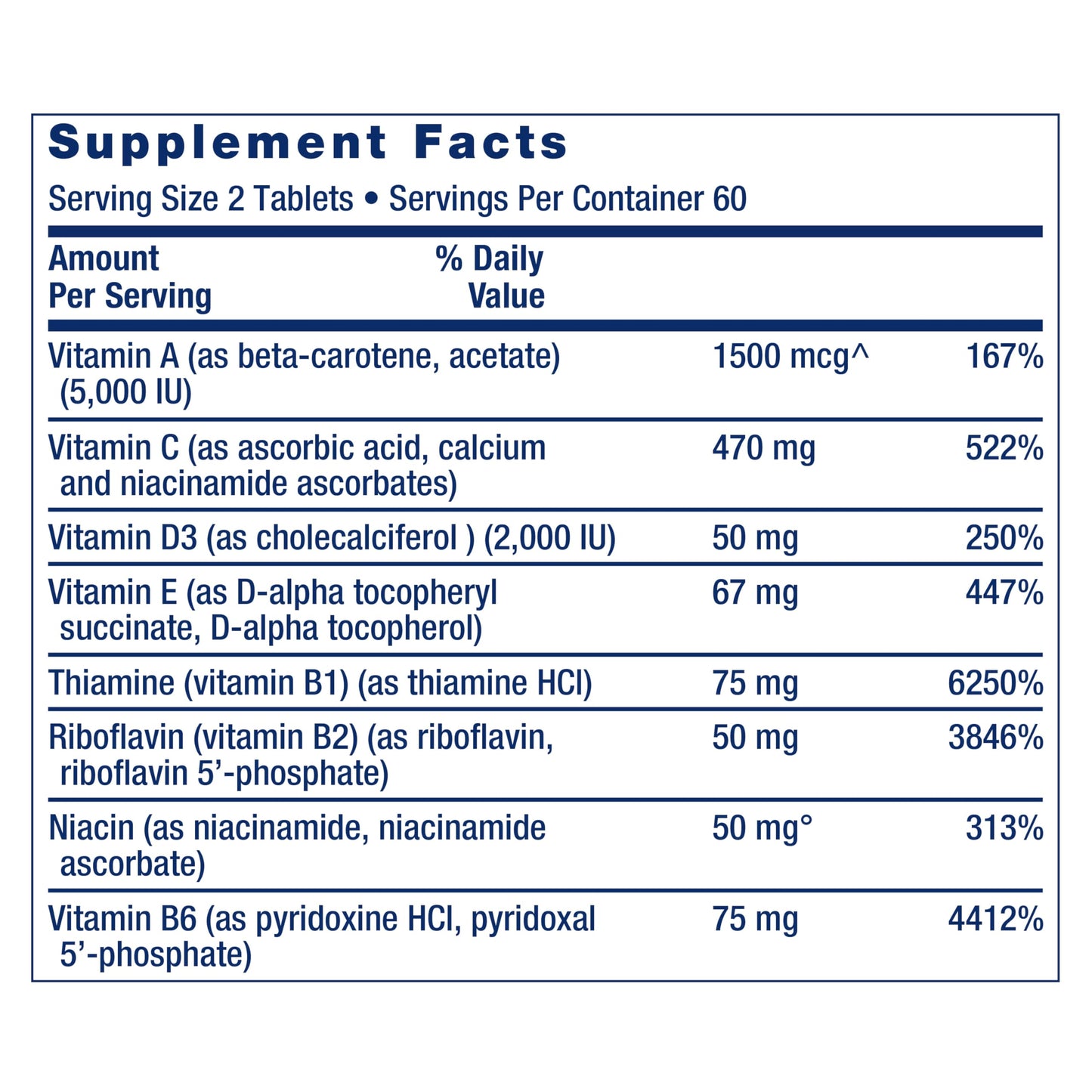 Pre-Order | Arrives in 5–10 Days – Life Extension Two-Per-Day High Potency Multi-Vitamin & Mineral Supplement - Vitamins, Minerals, Plant Extracts, Quercetin, 5-MTHF Folate & More - Gluten-Free - Non-GMO - 120 Tablets