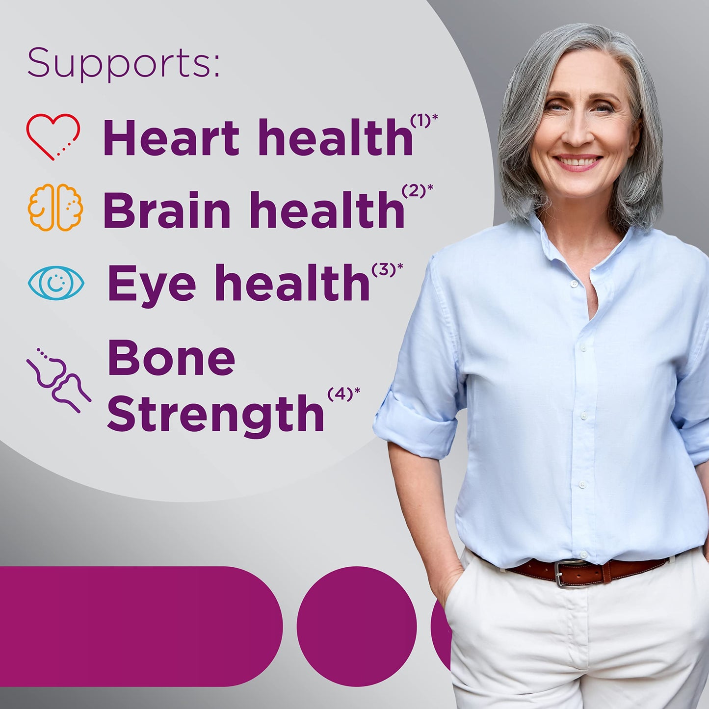 Pre-Order | Arrives in 5–10 Days – Centrum Minis Silver Women's Multivitamin for Women 50 Plus, Multimineral Supplement with Vitamin D3, B Vitamins, Non-GMO Ingredients, Supports Memory and Cognition in Older Adults - 280 Ct