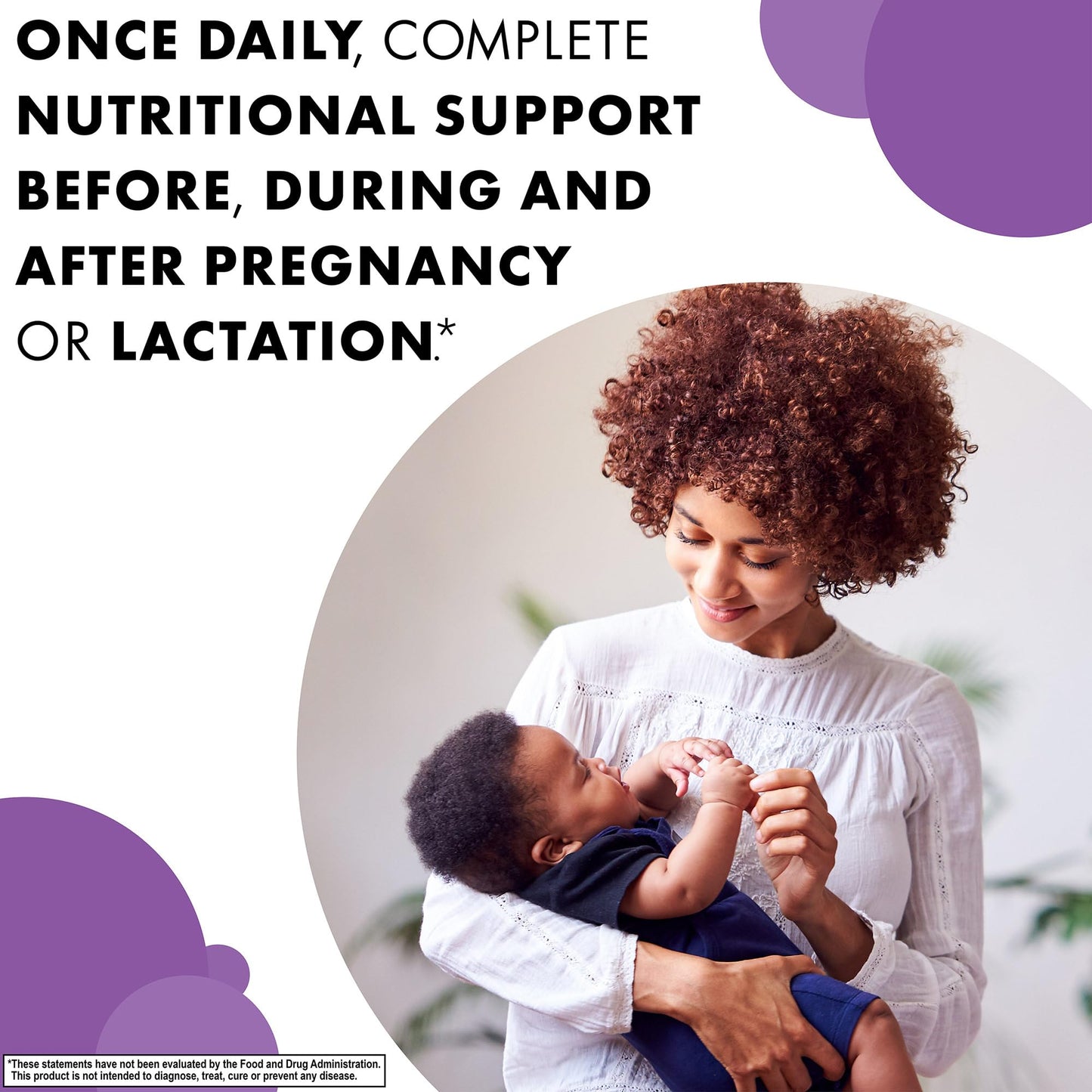 Pre-Order | Arrives in 5–10 Days – BlueBonnet Nutrition Ladies’ One Prenatal Whole Food-Based Multiple, Daily Nutrition*, Prenatal & Postnatal Health*, Non-GMO, Kosher, Gluten-Free, Soy-Free, 30 Vegetable Capsules, 30 Servings