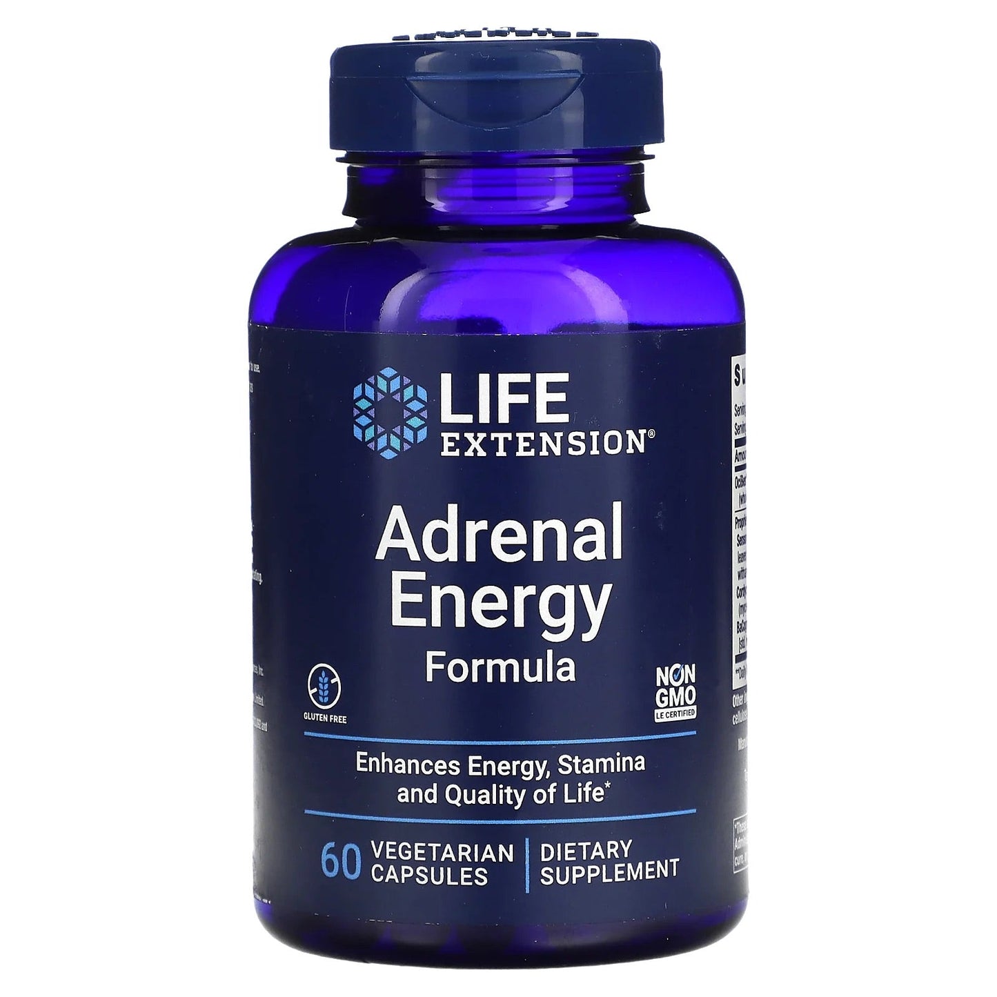 Pre-Order | Arrives in 5–10 Days – Life Extension
Adrenal Energy Formula, 60 Vegetarian Capsules
