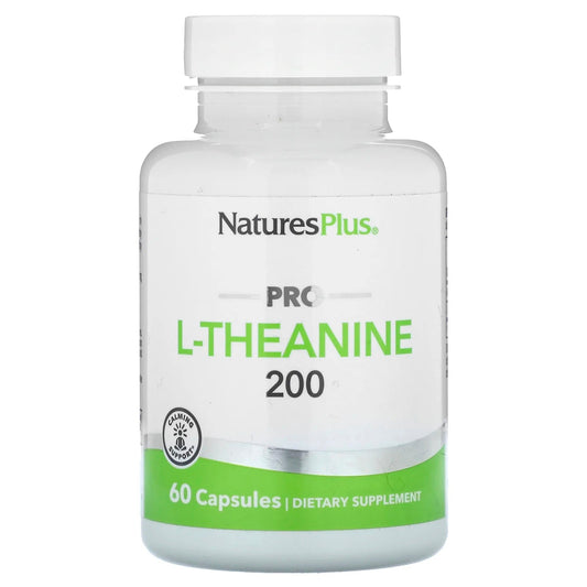 Pre-Order | Arrives in 5–10 Days – NaturesPlus
Pro L-Theanine 200, 200 mg, 60 Capsules