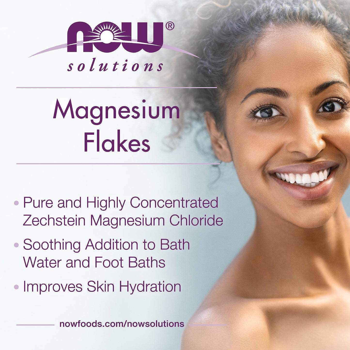 Pre-Order | Arrives in 5–10 Days – NOW Foods Solutions, Magnesium Flakes, 100% Pure, from the Ancient Zechstein Seabed, Highly Concentrated, 54-Ounce