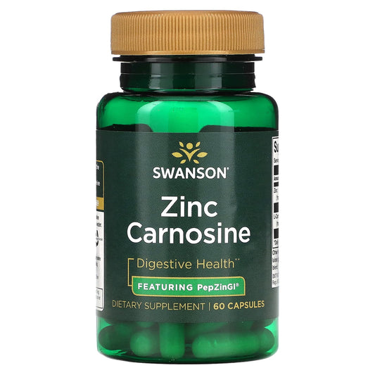 Pre-Order | Arrives in 5–10 Days – Swanson
Zinc Carnosine, 60 Capsules