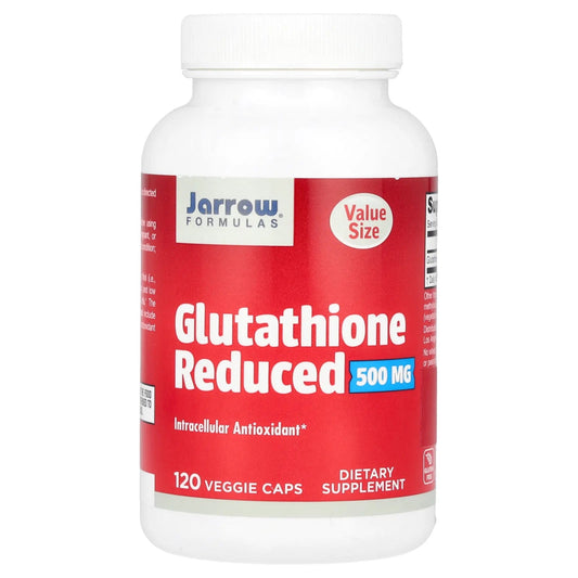 Pre-Order | Arrives in 5–10 Days – Jarrow Formulas
Glutathione Reduced, 500 mg, 120 Veggie Caps